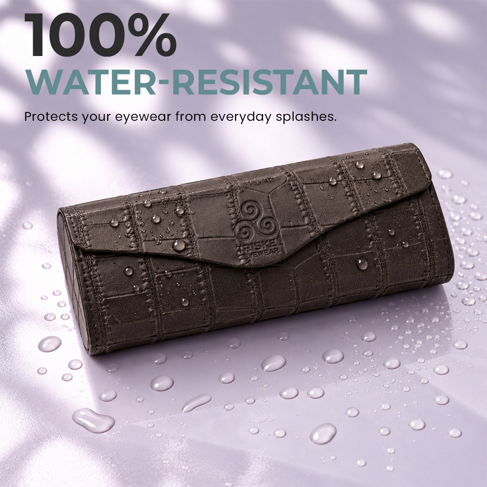 Crocodile Texture Glasses Case