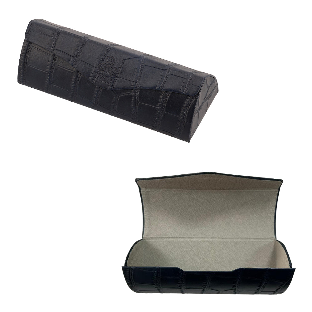 Crocodile Texture Glasses Case