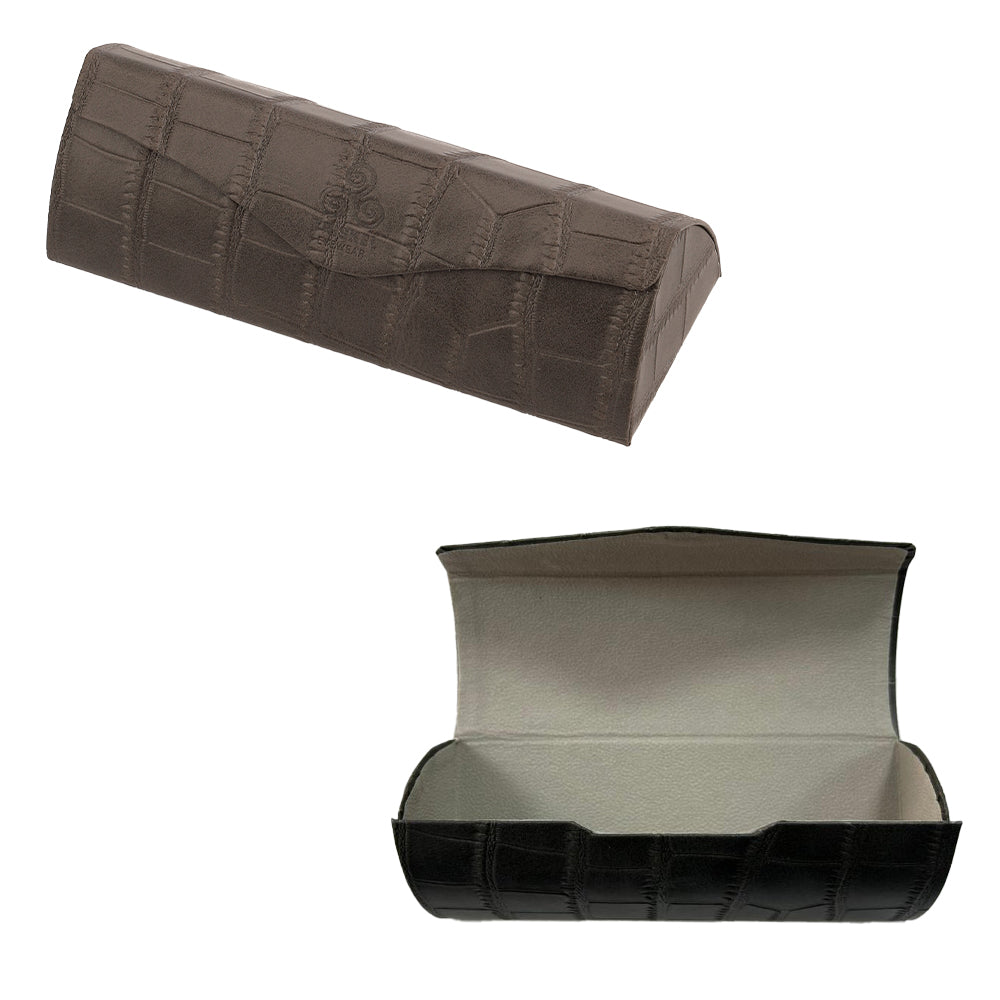 Crocodile Texture Glasses Case