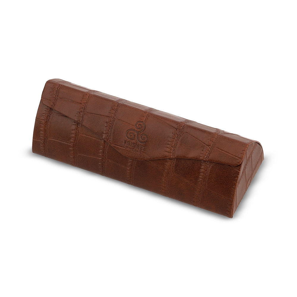 Crocodile Texture Glasses Case