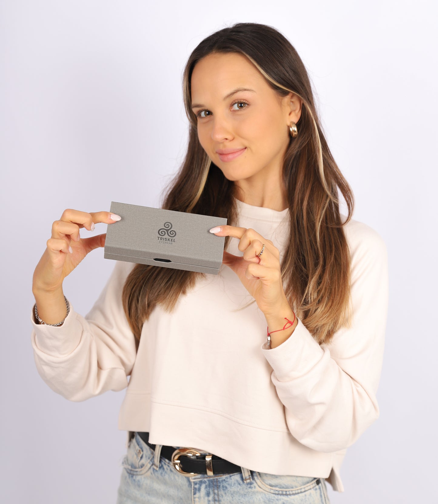Diamond-Vein Double Frame Glasses Case