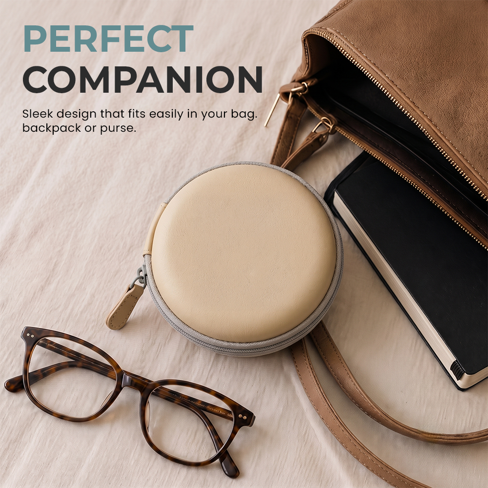 Circular Folding Glasses Case