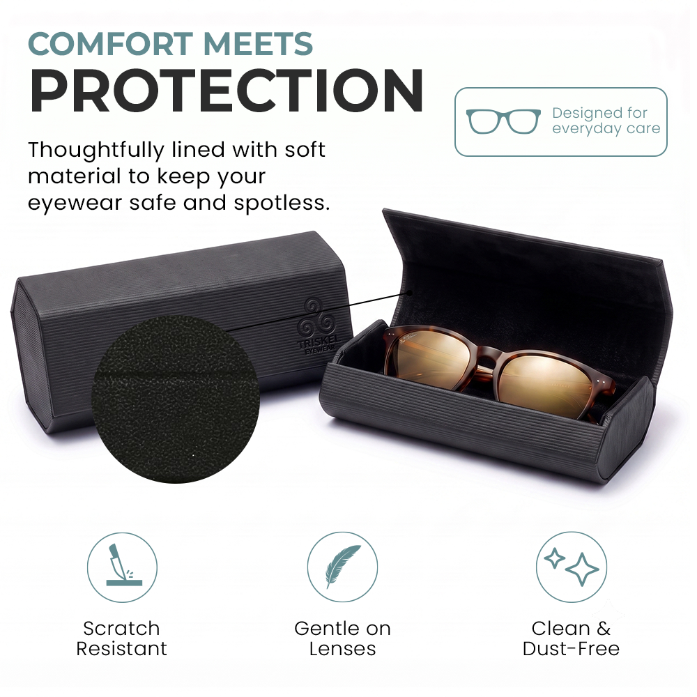 Hexagonal Double Sunglasses Case