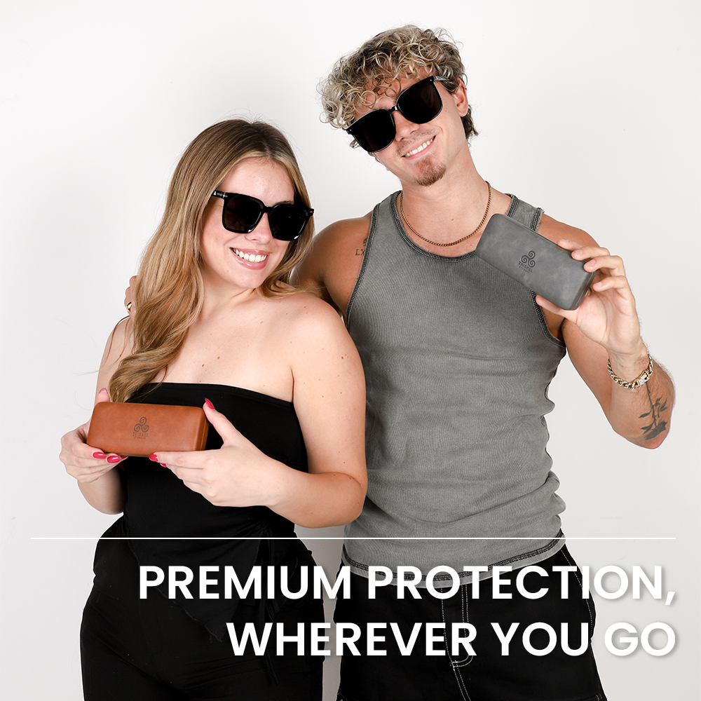 Hard Shell PU Leather Eyewear Case