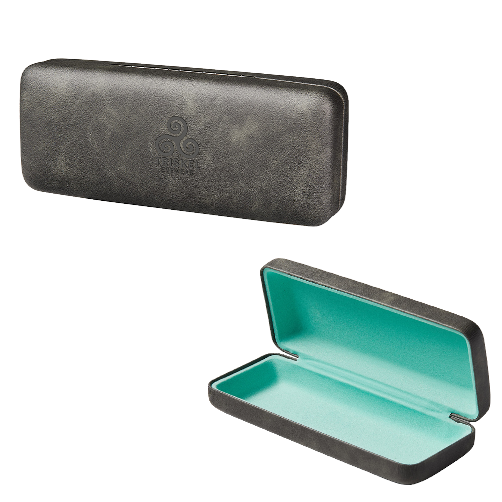 Hard Shell PU Leather Eyewear Case