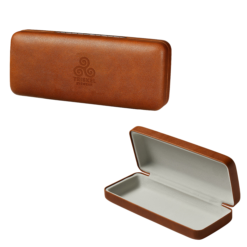 Hard Shell PU Leather Eyewear Case