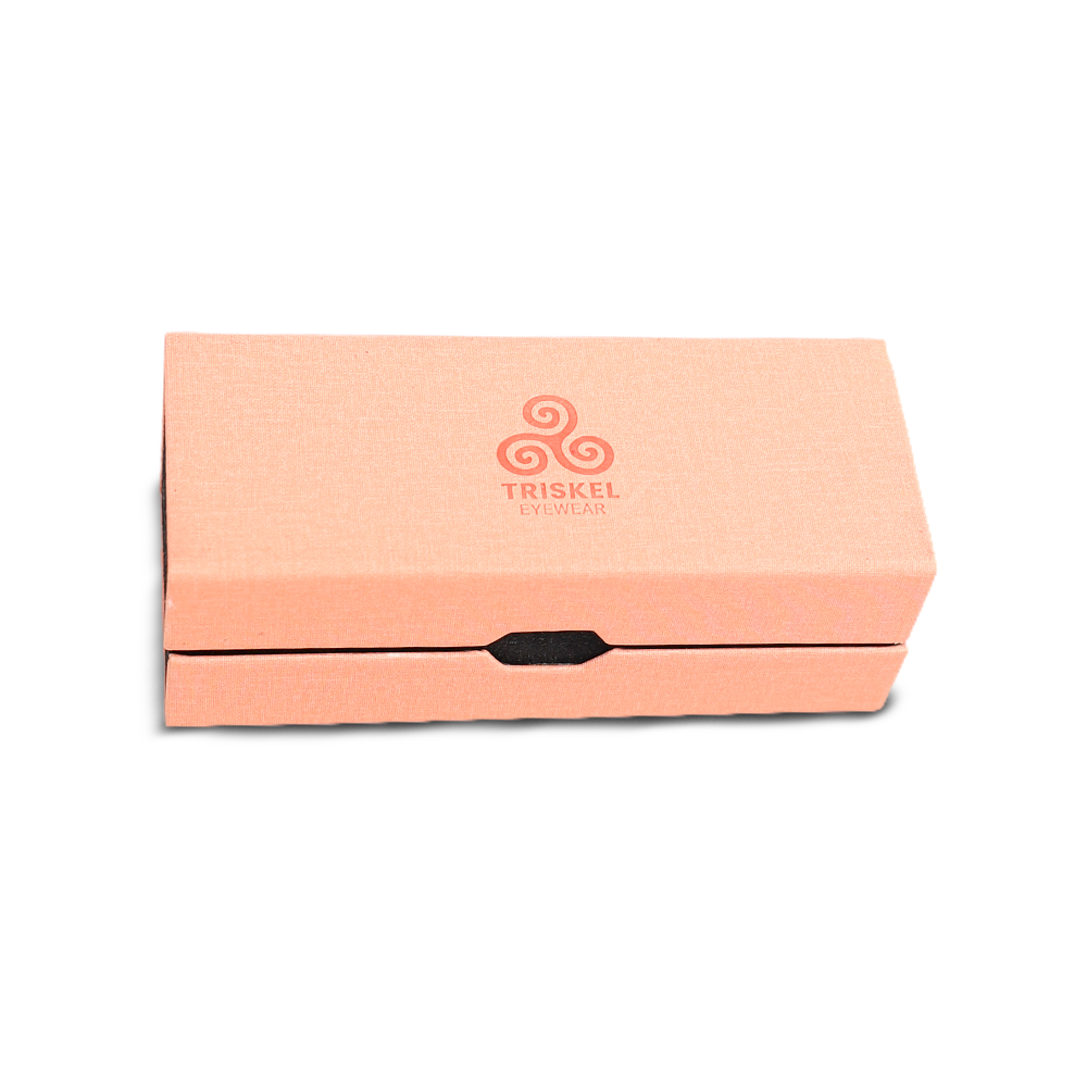 Diamond-Vein Double Frame Glasses Case
