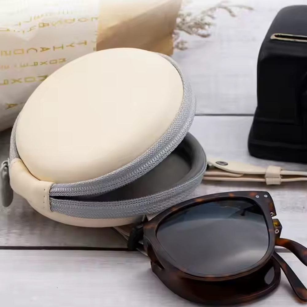 Circular Folding Glasses Case