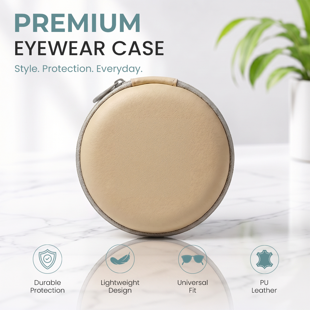 Circular Folding Glasses Case
