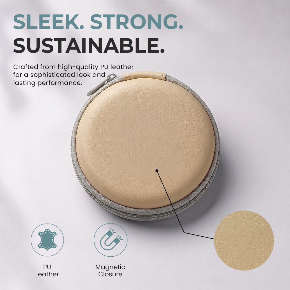 Circular Folding Glasses Case