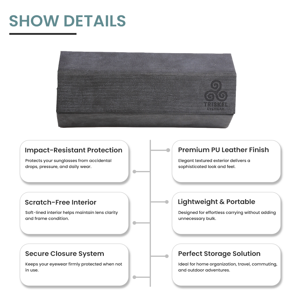Hexagonal Double Sunglasses Case