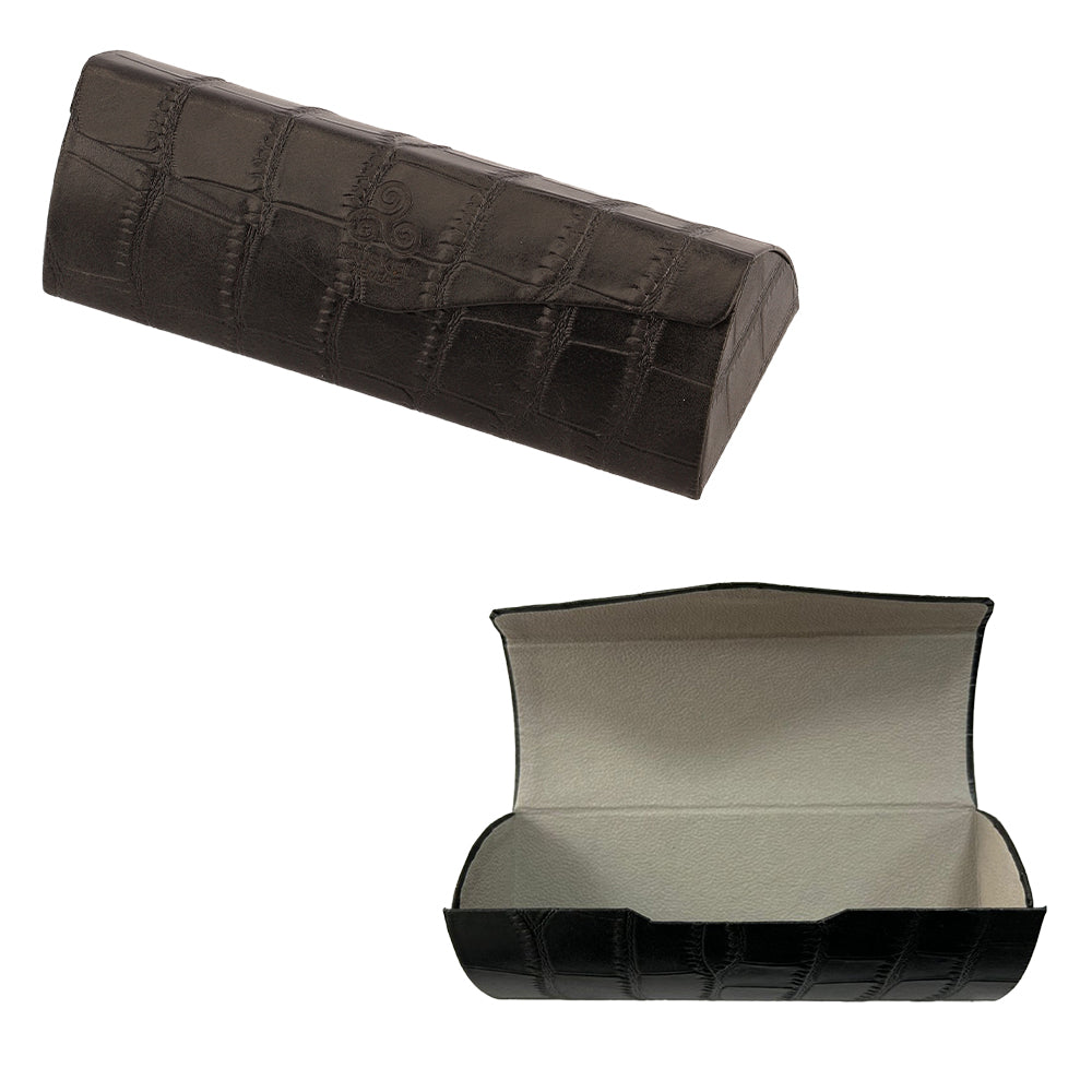 Crocodile Texture Glasses Case