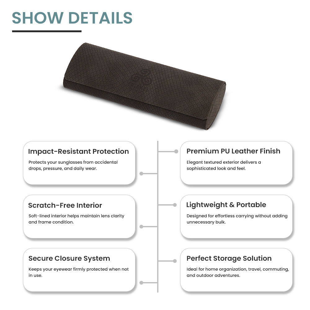 Snake Scale Glasses Case
