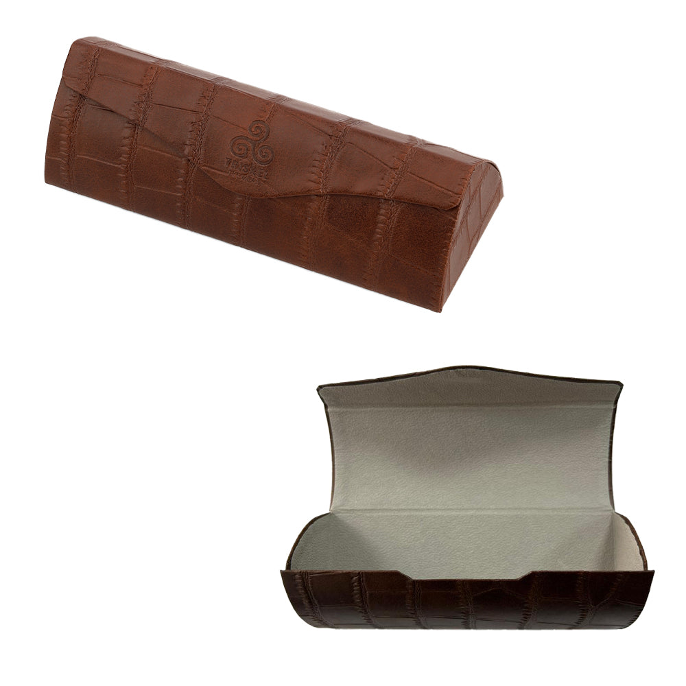 Crocodile Texture Glasses Case