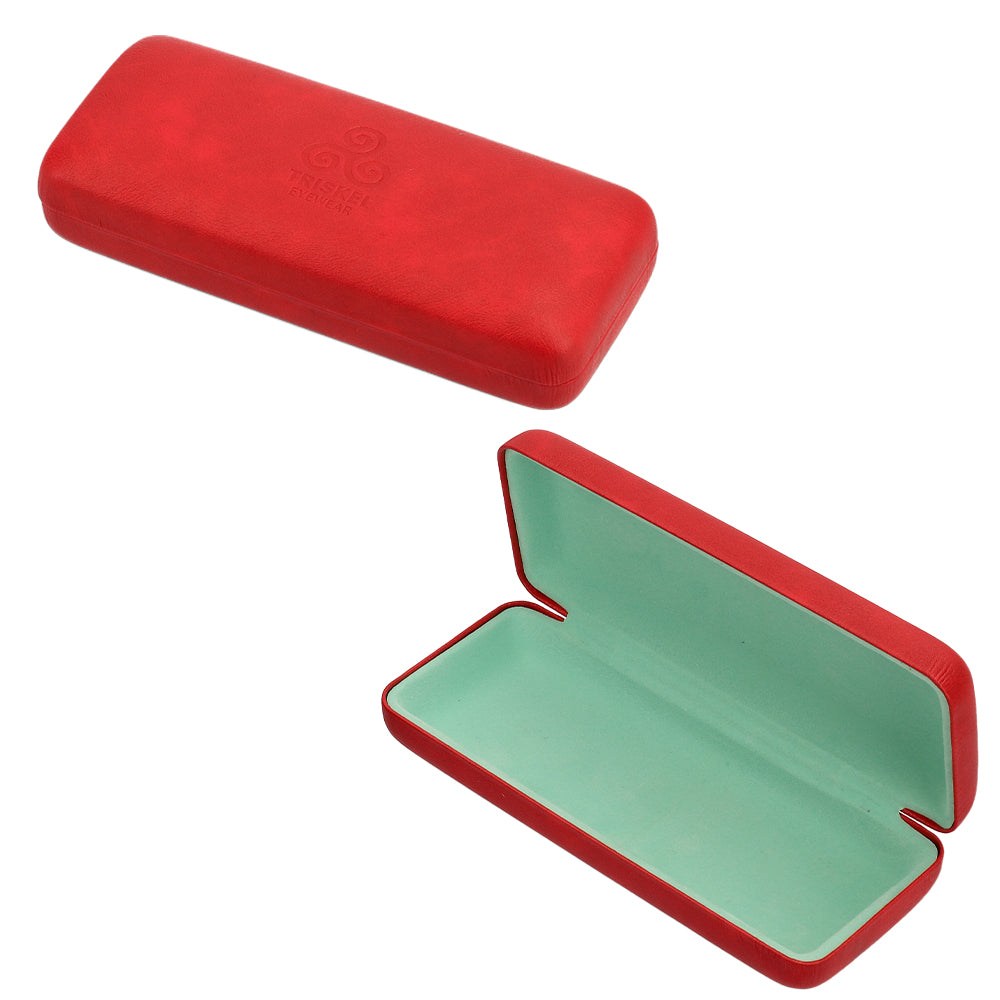 Hard Shell PU Leather Eyewear Case
