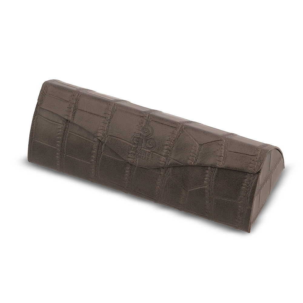 Crocodile Texture Glasses Case