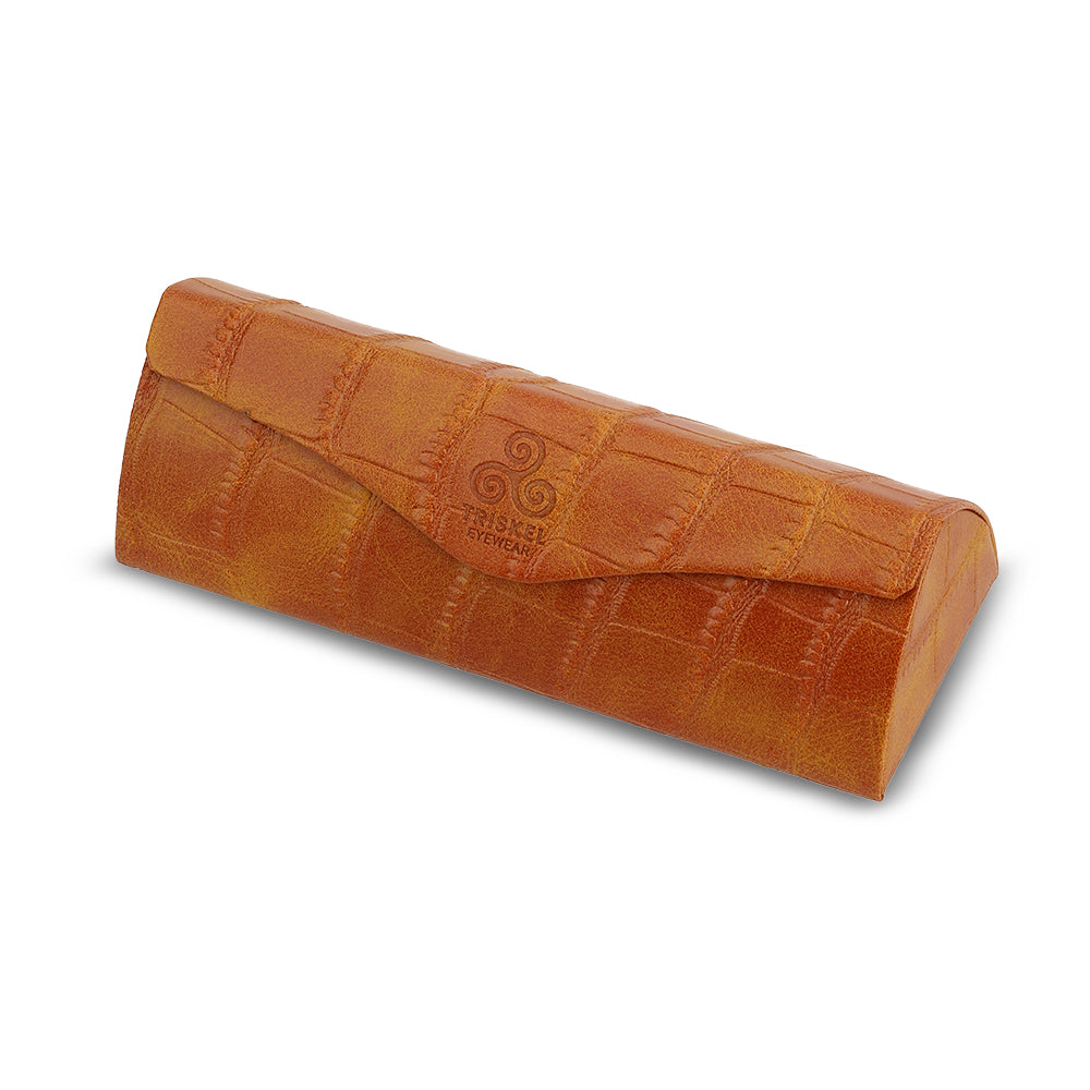 Crocodile Texture Glasses Case
