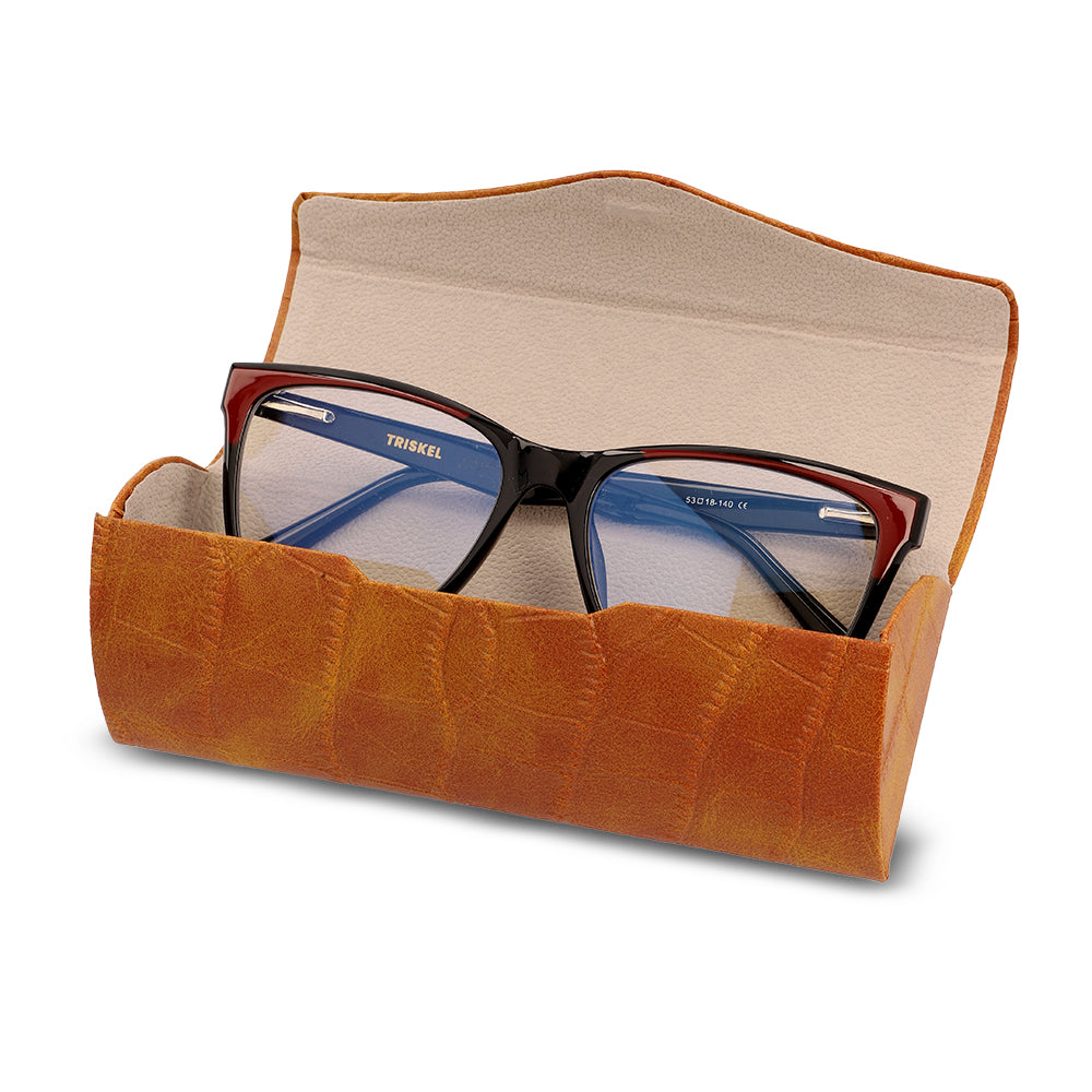 Crocodile Texture Glasses Case