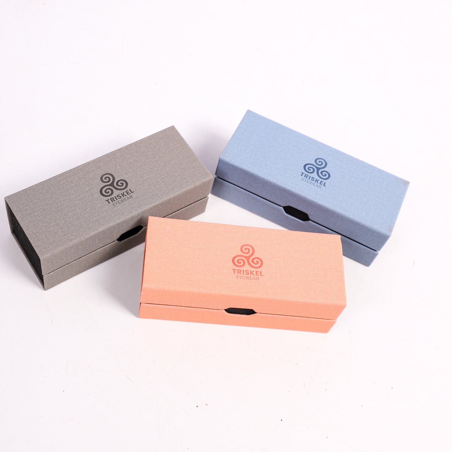 Diamond-Vein Double Frame Glasses Case