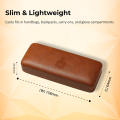 Hard Shell PU Leather Eyewear Case
