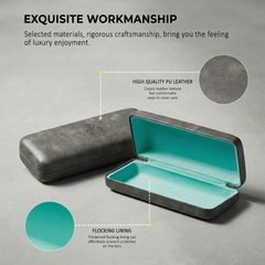 Hard Shell PU Leather Eyewear Case