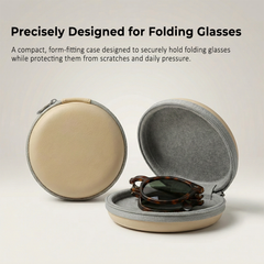 Circular Folding Glasses Case