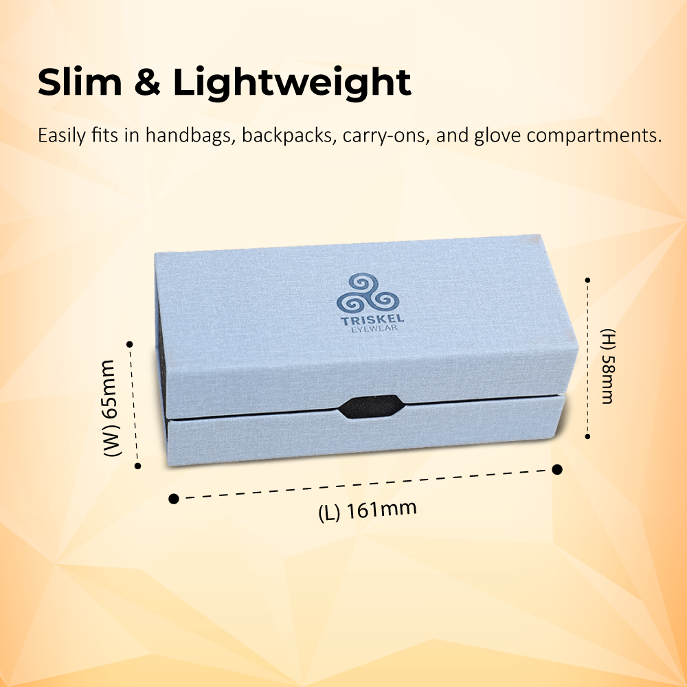 Diamond-Vein Double Frame Glasses Case
