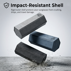 Hexagonal Double Sunglasses Case