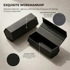 Hexagonal Double Sunglasses Case
